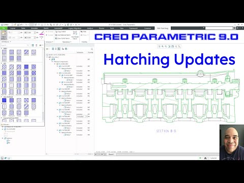 Creo Parametric 9.0 - Hatching Enhancements