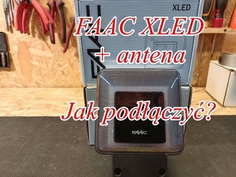 13. FAAC XLED Lamp How to Connect. Warning lamp for gate drive. Gate lamp