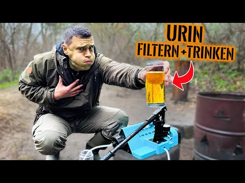 URIN FILTERN+TRINKEN! Salzwasserfilter im Extrem-Test | Survival Mattin