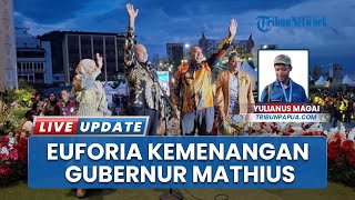 Terpilih Jadi Gubernur, Mathius D Fakhiri Terharu Disambut Ribuan Warga Papua dalam Ibadah Syukur