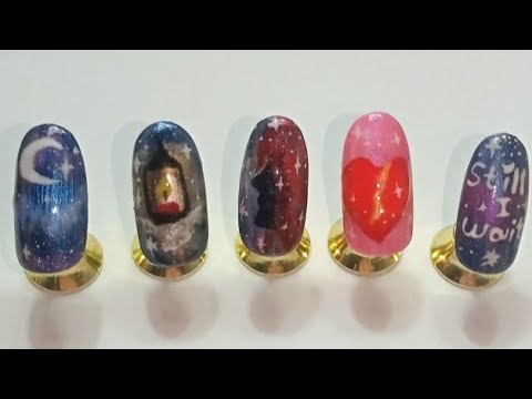 Moonlit Valentine Nails Tutorial | The Woman Who Waited for the Moon