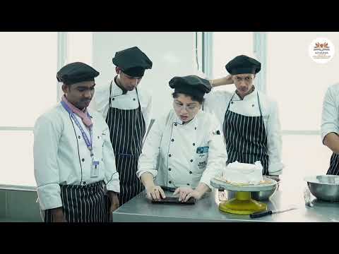 Atharva College of HMCT indulged in a delightful cake-making practical session