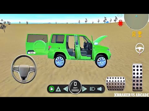 Offroad Patriot: Green Jeep 4x4 Driving Desert Mode Free Ride Russian Simulator - Android GamePlay