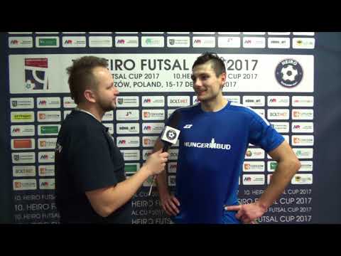 Heiro Futsal Cup 2017 - Marcin Grzywa (Hungerbud Katowice) po meczu finałowym z Zagłębiem