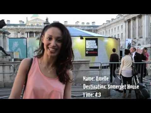 Amelle Berrabah at London Fashion Week
