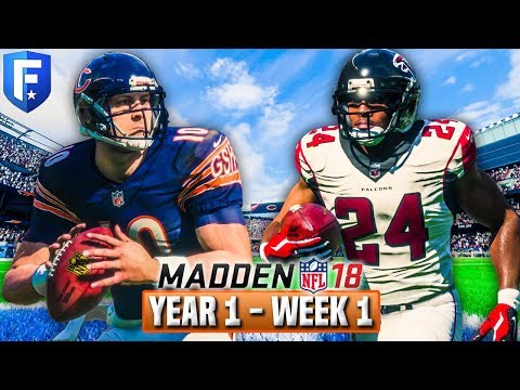 The Trubisky Era Begins | Madden 18 Bears Franchise Year 1 - Week 1 vs Falcons | Ep.2