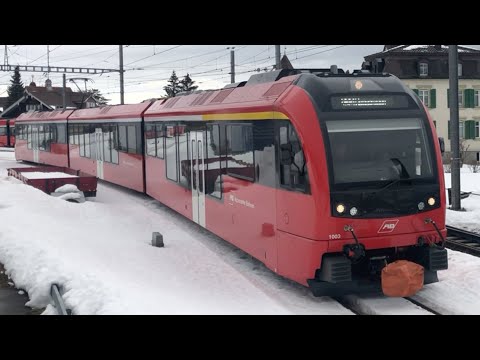 [FR/DE]Trafic ferroviaire/Bahnverkehr Appenzeller Bahnen(Nouveaux trains/Neue Züge:Tango+Walzer)-TPS