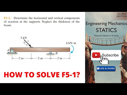 F5-1 hibbeler statics chapter 5 | hibbeler statics | hibbeler