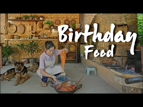 Filipino Birthday Party Food Pinoy Spaghetti Philippine Countryside Cooking and Eating