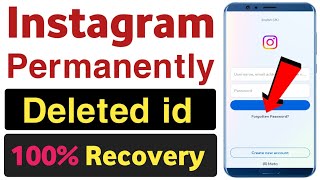 instagram permanently delete account recovery | how to recover deleted instagram account 2024