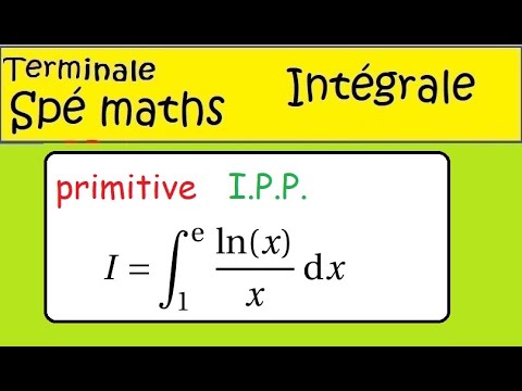 Terminale spé maths-Intégrale 2 méthodes- Primitives ou IPP -ln(x) /x