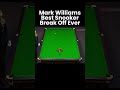 Mark Williams Snooker Break Off Ever #snooker #snookermoments