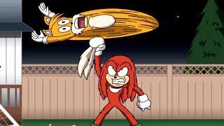 What If - Knuckles vs Sonic & Tails - Sonic th
