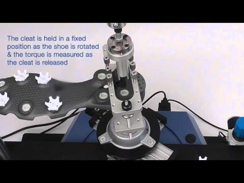 Mecmesin Vortex-I Testing release torque of removable cleats used in golf shoes -- Video by Mecmesin