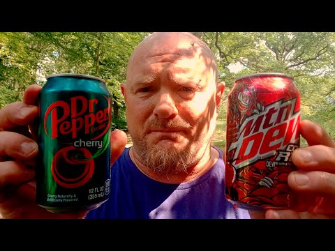 Lord's drinks comparisons: Dr Pepper Cherry vs Mountain Dew Code Red