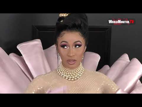 Cardi B and Offset arrive at 2019 Grammy Awards Red carpet