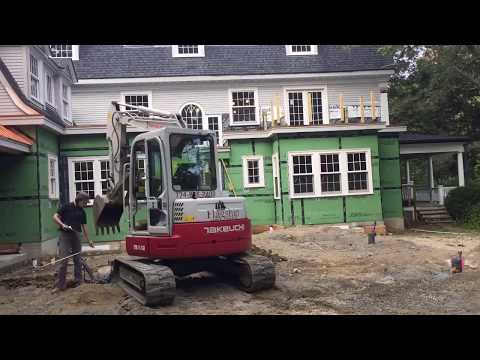 Excavation for Geothermal Installation in Brookline, Massachusetts