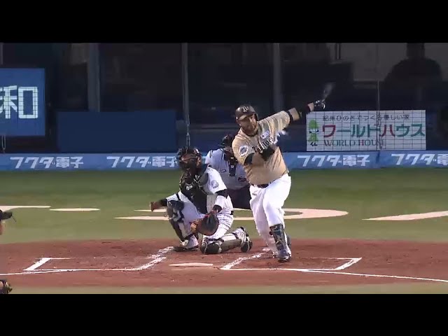 【1回表】強烈な当たりで先制点獲得!! バファローズ・カラバイヨ先制タイムリー!! 2015/8/6 M-Bs