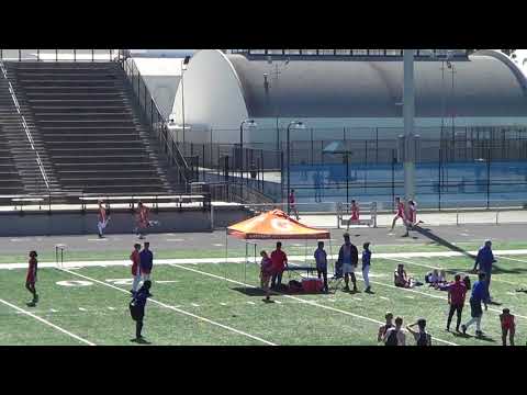 FSB 400m Heat 2 vs Newport 3-28-18 - Los Alamitos Boys