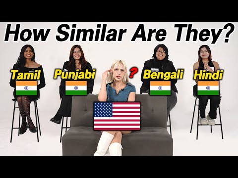 American Was Shocked by 4 Different Indian Languages! How similar are they?