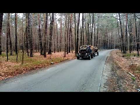 Ciężki podjazd przeładowanym zestawem. Andoria s-320