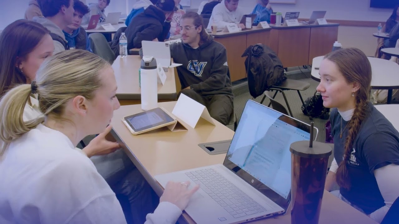 aerial drone shots of gvsu campus