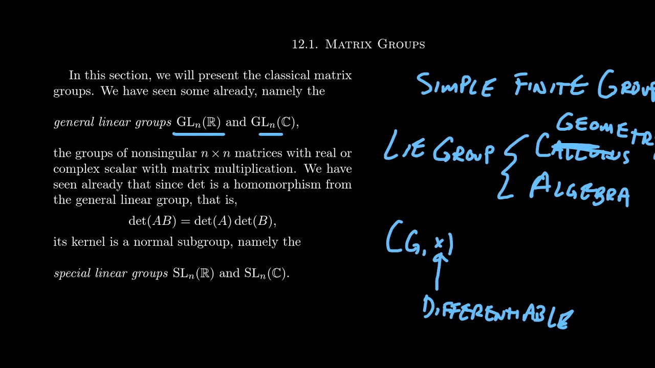 The Classical Matrix Groups