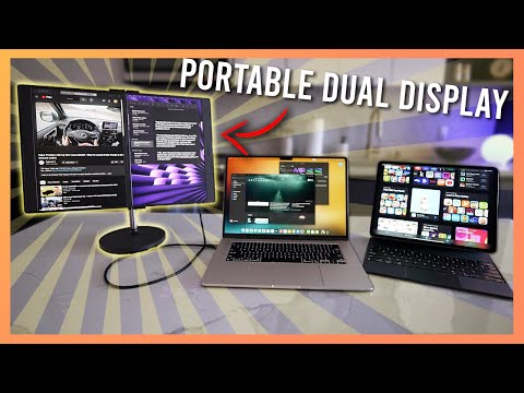 JSAUX FLIPGO DUAL - Màn hình kép di động 2.2K/2.5K mở rộng không gian làm việc chỉ với 1 cáp kết nối