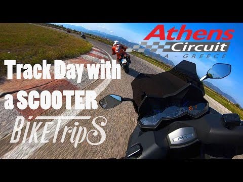 Kymco AK550 Track day Vs Tmax time comparison