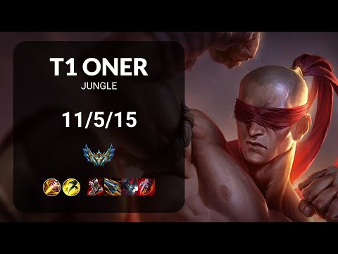 T1 Oner Lee Sin vs Hecarim JUNGLE - KR  Patch 14.14