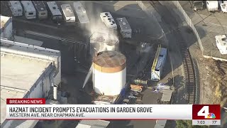 Chemical leak at aerospace facility prompts evacuations in Garden Grove