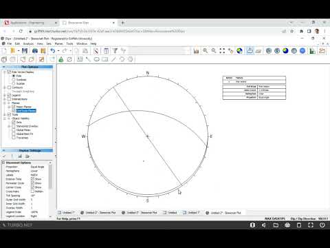 Tutorial 4: How to Plot Great Circles and Poles of Rock Mass Discontinuities using Dips