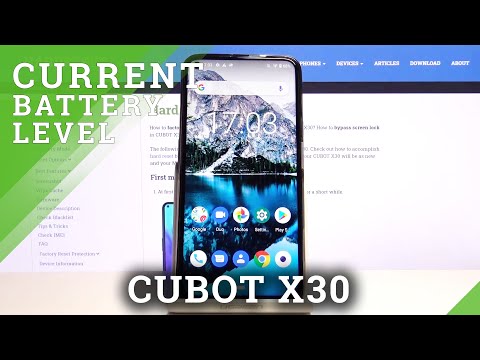 How to Enable  Battery Percentage in CUBOT X30 - Manage Status Bar