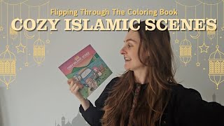 Flipping Through Cozy Islamic Scenes The Adult Coloring Book | PJK