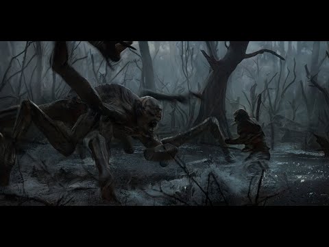 Wiedźmin - Geralt fight with Kikimora