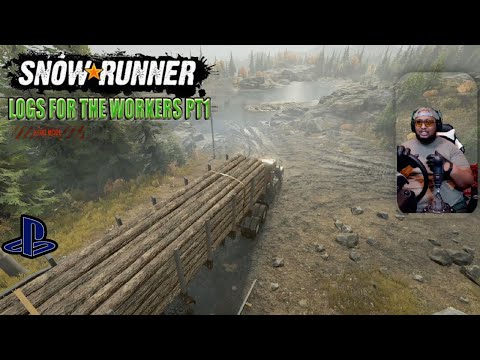 Snowrunner Hardmode EP#56-Logs for the workers PT1