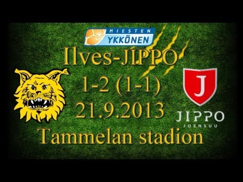 Ilves-JIPPO 1-2 (1-1) maalikooste 21.9.2013 miesten ykkönen