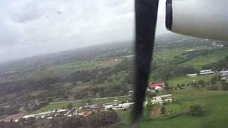 preview picture of video 'POS Caribbean Airlines Dash 8 Take-off Port of Spain Trinidad Bombardier'