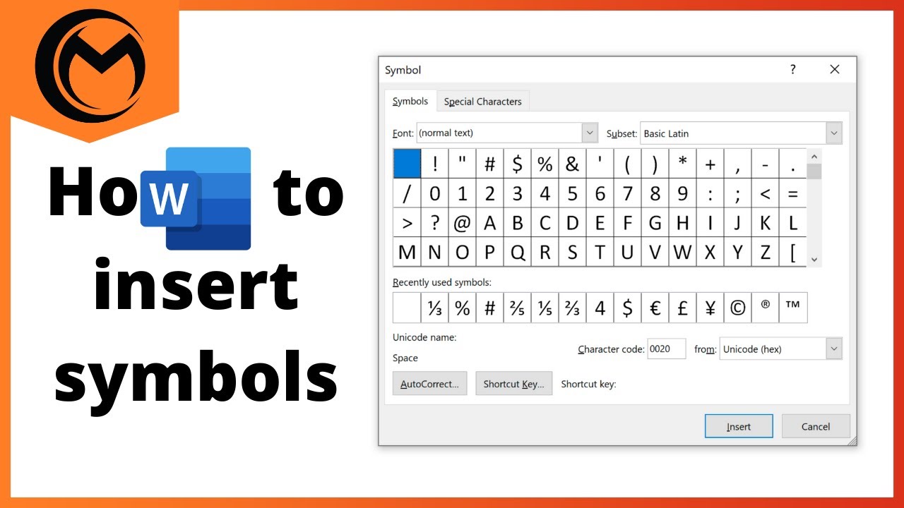 How to Insert Symbols and Special Characters in Microsoft Word