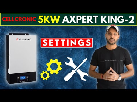 Cellcronic Axpert King 2 SETTINGS | ZERO TRANSFER TIME INVERTER