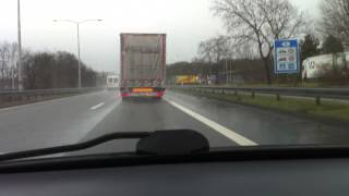 preview picture of video 'A12 / BAB3 grensovergang Bergh Autoweg'