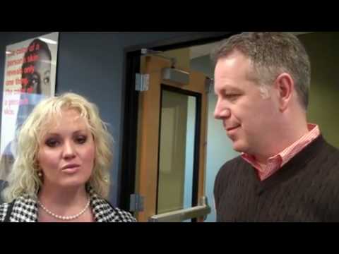 Dr. VanderVeer and Eric Brown say "Donate to the YWCA"