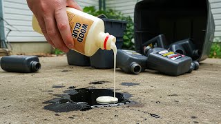 Never throw away used oil, just mix it with wood glue and you&#39;ll be surprised by the results