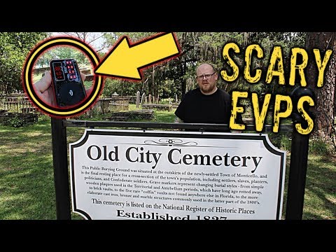 SCARY EVPS AT OLD CITY CEMETERY IN MONTICELLO FLORIDA!