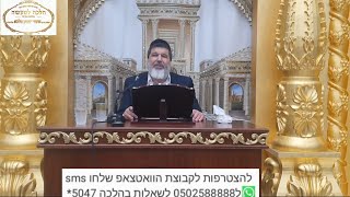 הרב הגאון אופיר מלכא שליטא הלכות תשע באב מבית המדרש יביע אומר כז בתמוז תשפה