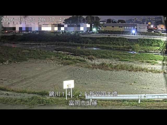 鏑川 14.2k 新富岡大橋（利根川水系）