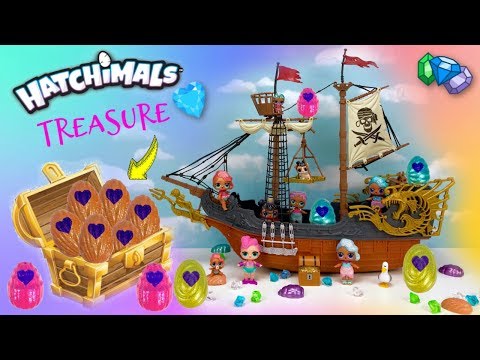 Hatchimals CollEGGtibles Mermal Magic Pirate Ship Golden Treasures Found