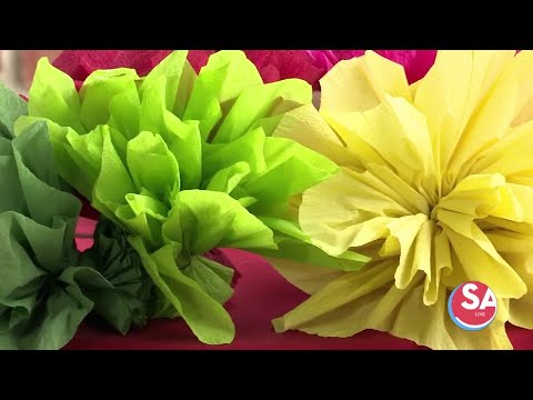 How to make crepe paper flowers to Fiesta-fy your porch | SA Live | KSAT 12