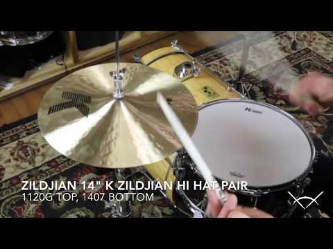 Zildjian 14" K Zildjian HiHats - Demo of Exact Cymbal
