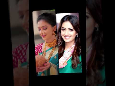 #Tejashree Pradhan dress vs Saree look🔥🔥